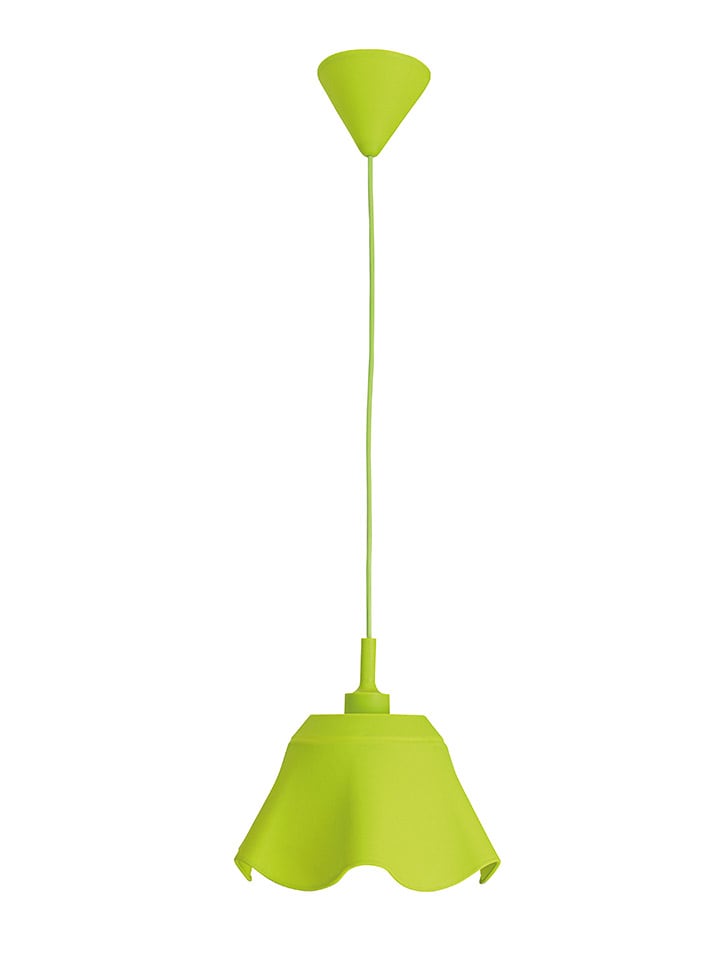 Hängeleuchte "Leya" in Grün - (H)125 x Ø 30 cm