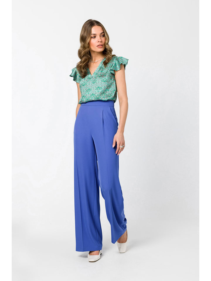 Bluse in Türkis