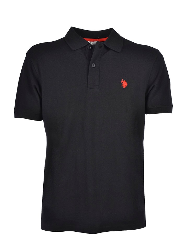 Poloshirt in Schwarz