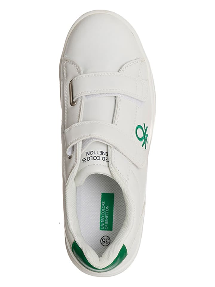 Benetton Sneakers in WeiB Grun gunstig kaufen limango