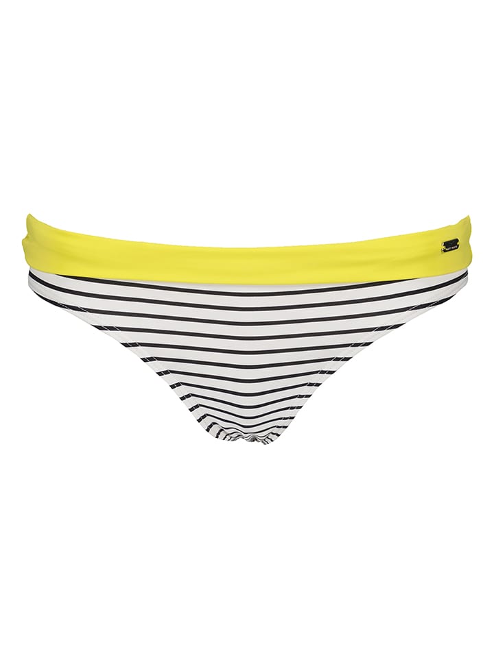 Bikini-Hose in Schwarz/ Gelb