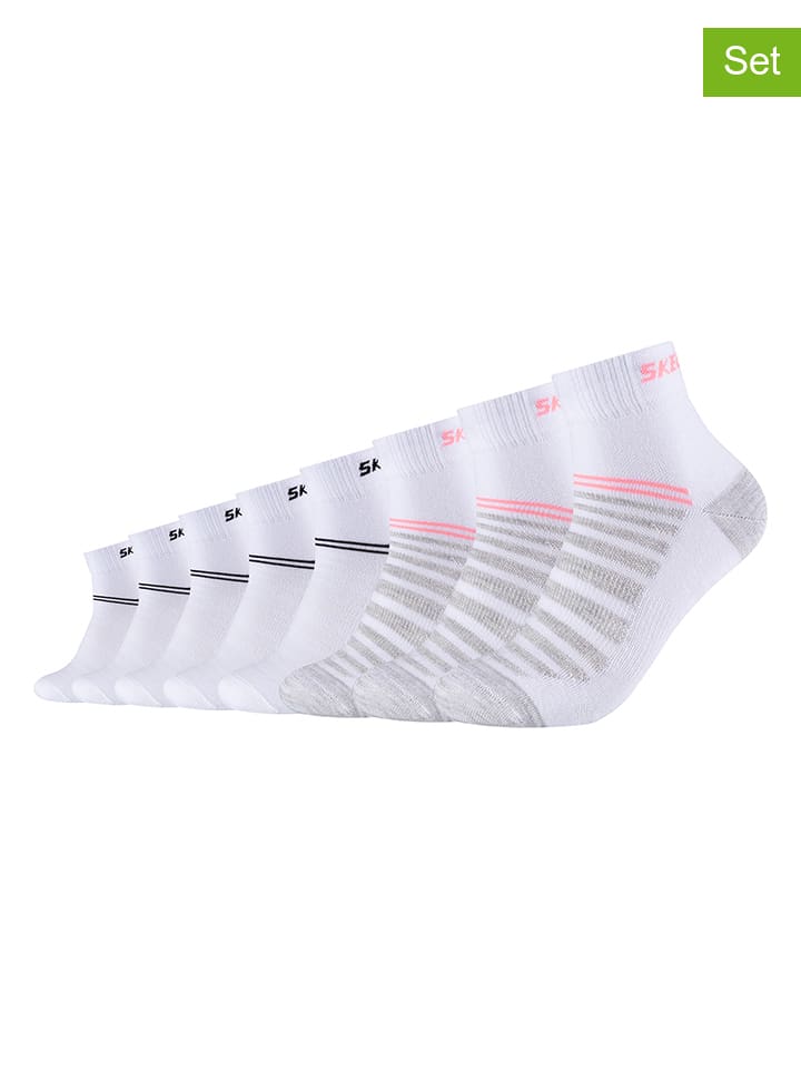 Skechers 8er-Set: Socken in Weiß günstig kaufen