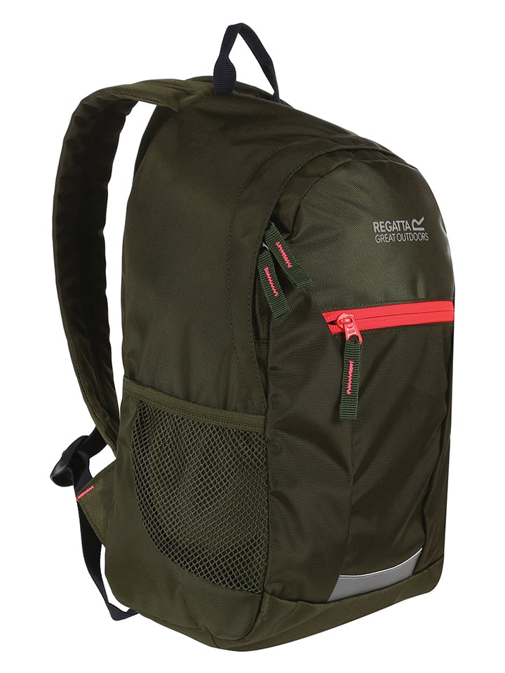 Plecak "Jaxon III" w kolorze khaki - 22 x 35 x 14 cm