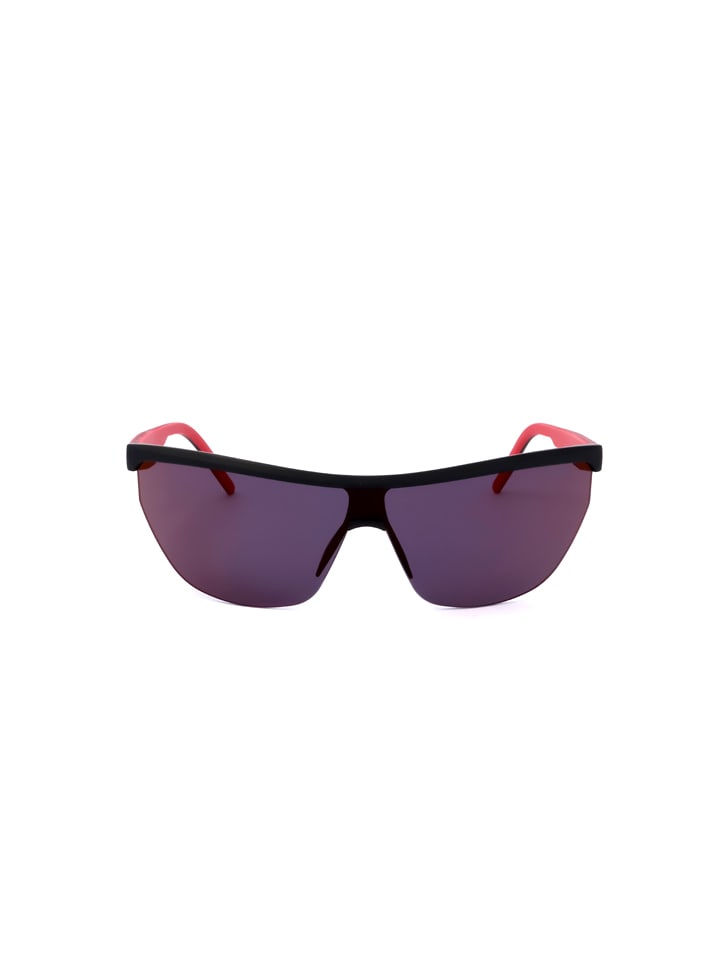 Hugo Boss Unisex-Sonnenbrille in Schwarz/ Rot günstig kaufen