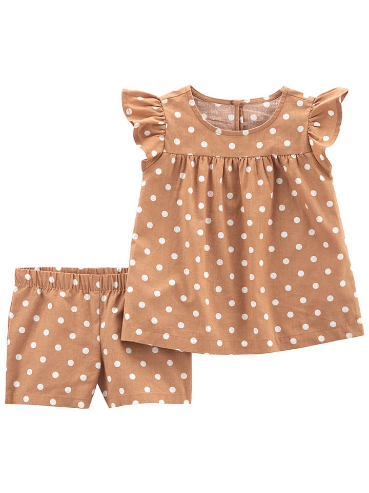 carter's 2tlg. Outfit in Braun günstig kaufen