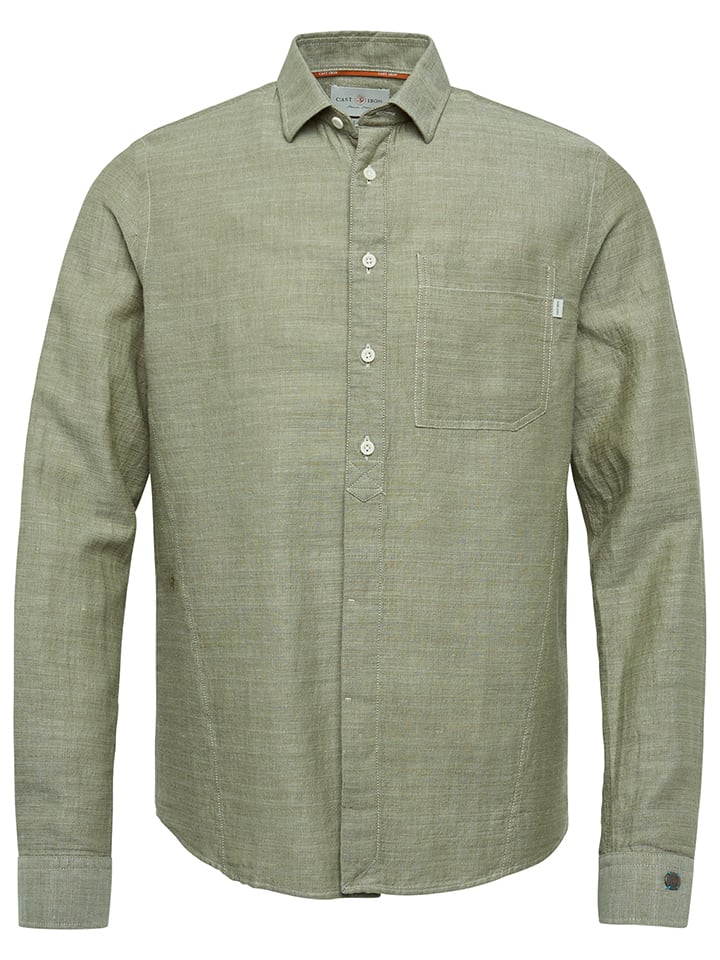 CAST IRON Hemd Regular fit in Khaki g nstig kaufen limango