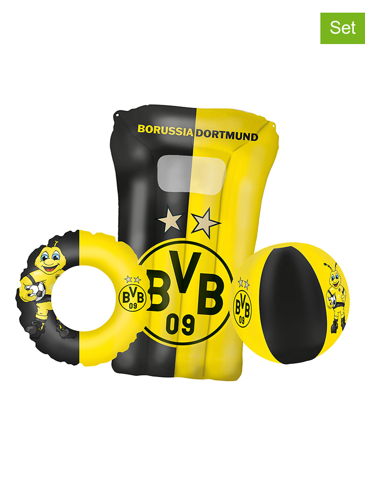 3tlg. Strandset "BVB" in Gelb/ Schwarz - ab 3 Jahren