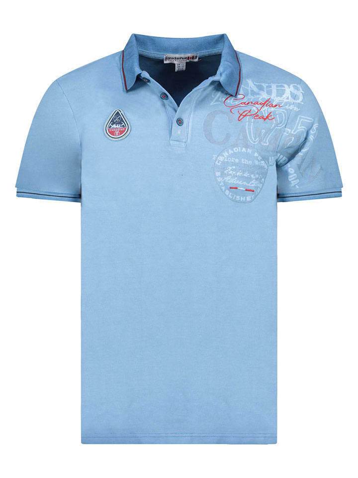 Koszulka polo "Kadventureak" w kolorze błękitnym