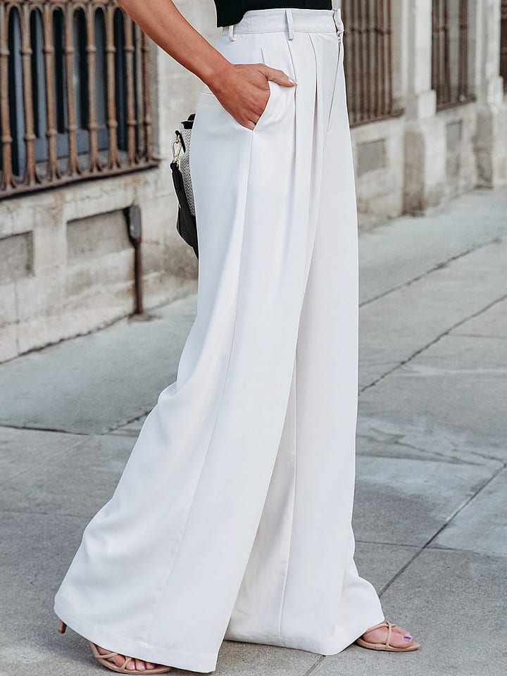 Weiße marlenehose damen clearance