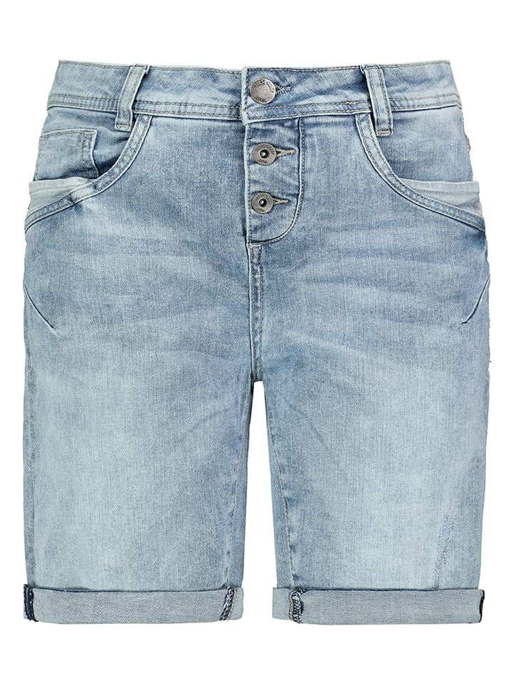 Fresh Made Jeans-Bermudas in Hellblau günstig kaufen