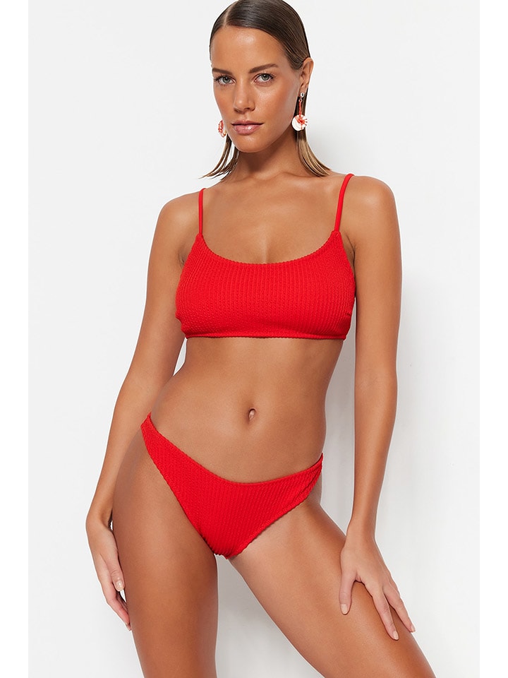 Bikinislip rood