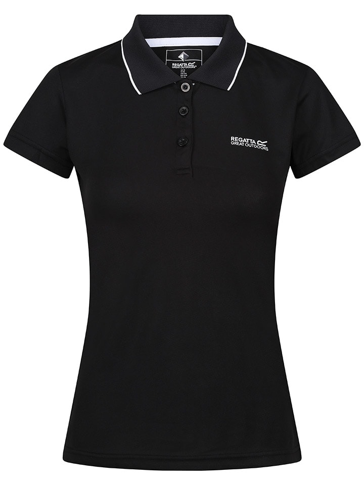 Funkcyjna koszulka polo "Maverick V" w kolorze czarnym