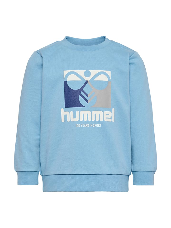 Sweatshirt "Lime" in Hellblau