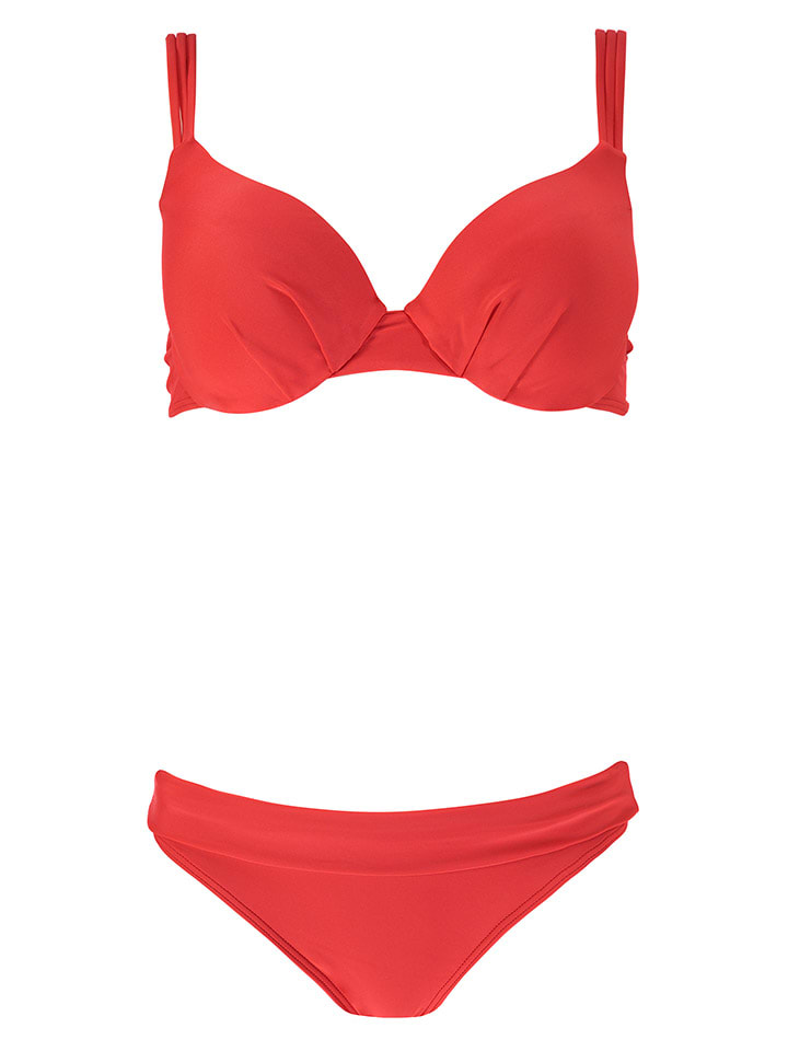 Biustonosz bikini "Solid" w kolorze czerwonym