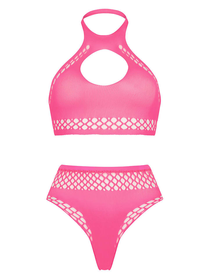 Hunkemöller Bikini "Private Festival Cut" w kolorze różowym najlepsze