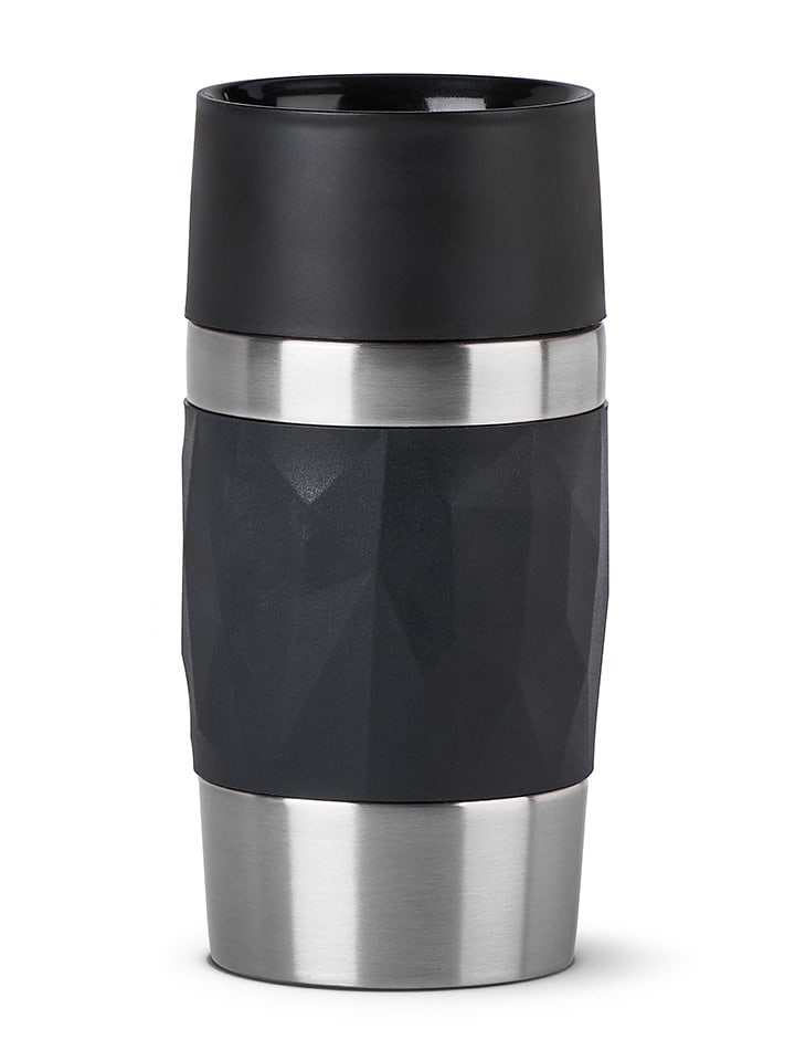 Kubek termiczny "Travel Mug Compact" w kolorze czarnym - 300 ml