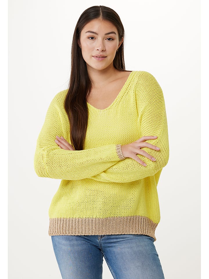Sweter w kolorze żółtym