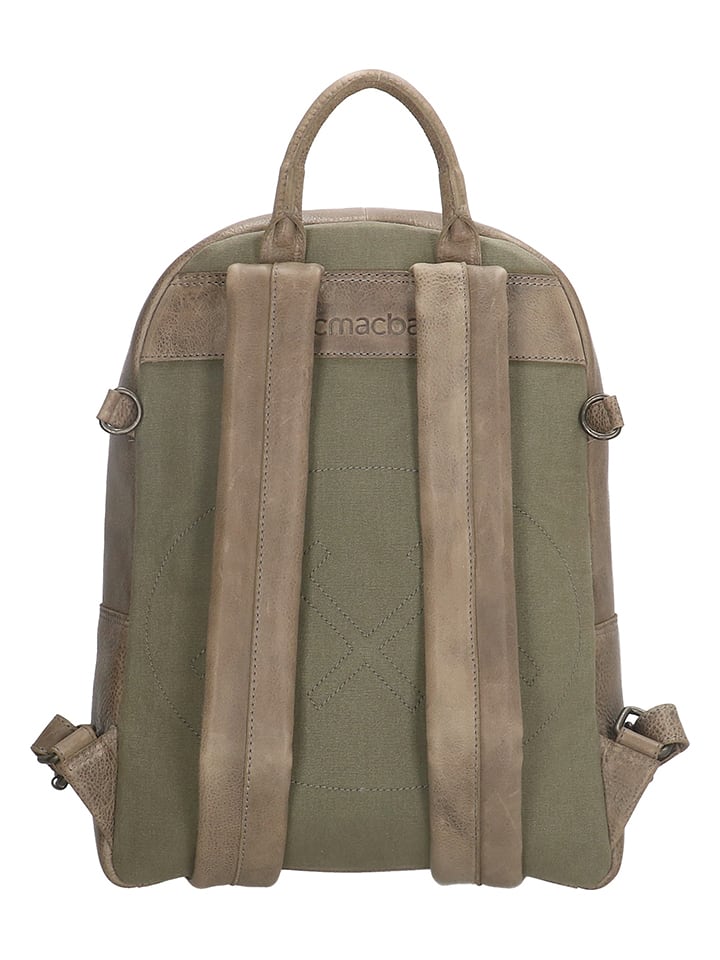 micmacbags Leren rugzak taupe B 30 x H 40 x D 13 cm goedkoop