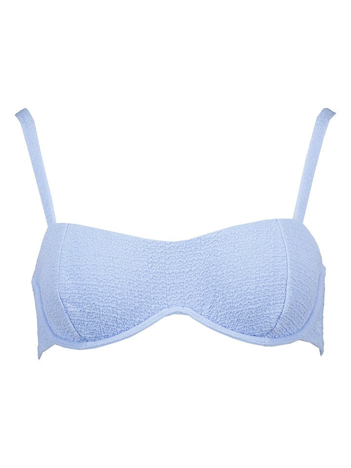 Biustonosz bikini w kolorze błękitnym