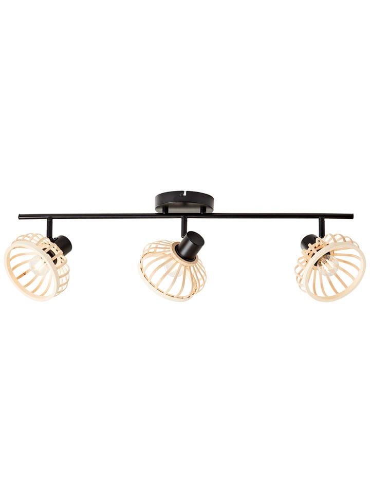 Lampa sufitowa "Norah" w kolorze jasnobrązowo-czarnym - 71 x 15 cm