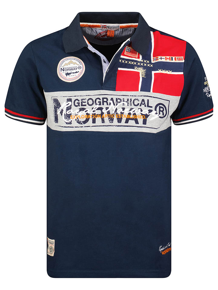 Koszulka polo "Kidney" w kolorze granatowym