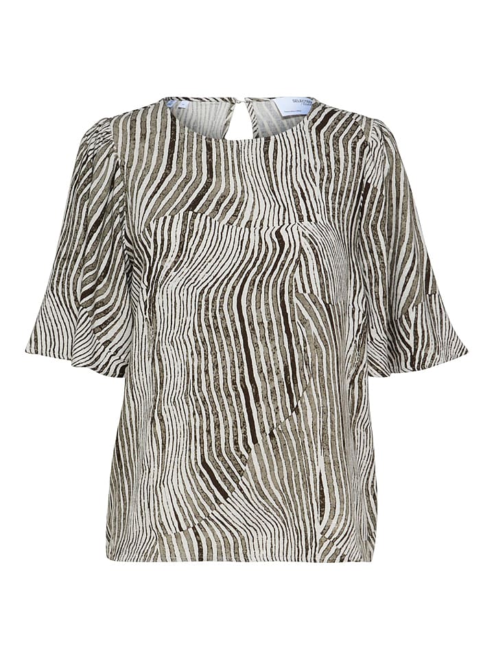 Bluse in Taupe