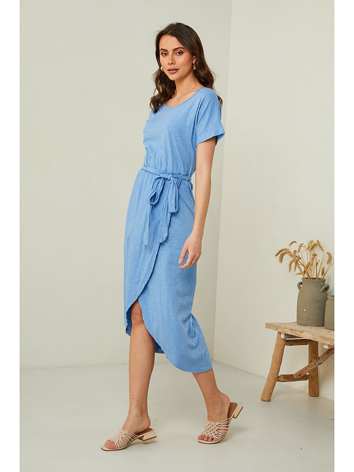 Pure Cotton Jurk lichtblauw goedkoop kopen limango
