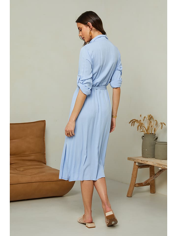 Pure Cotton Jurk lichtblauw goedkoop kopen limango