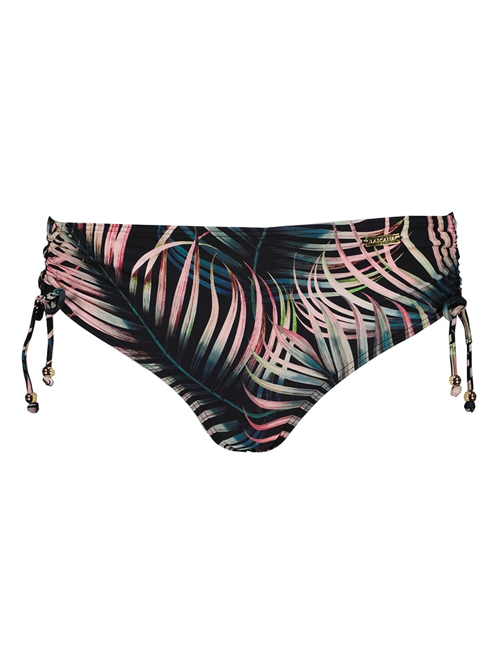 Bikini-Hose in Schwarz/ Bunt