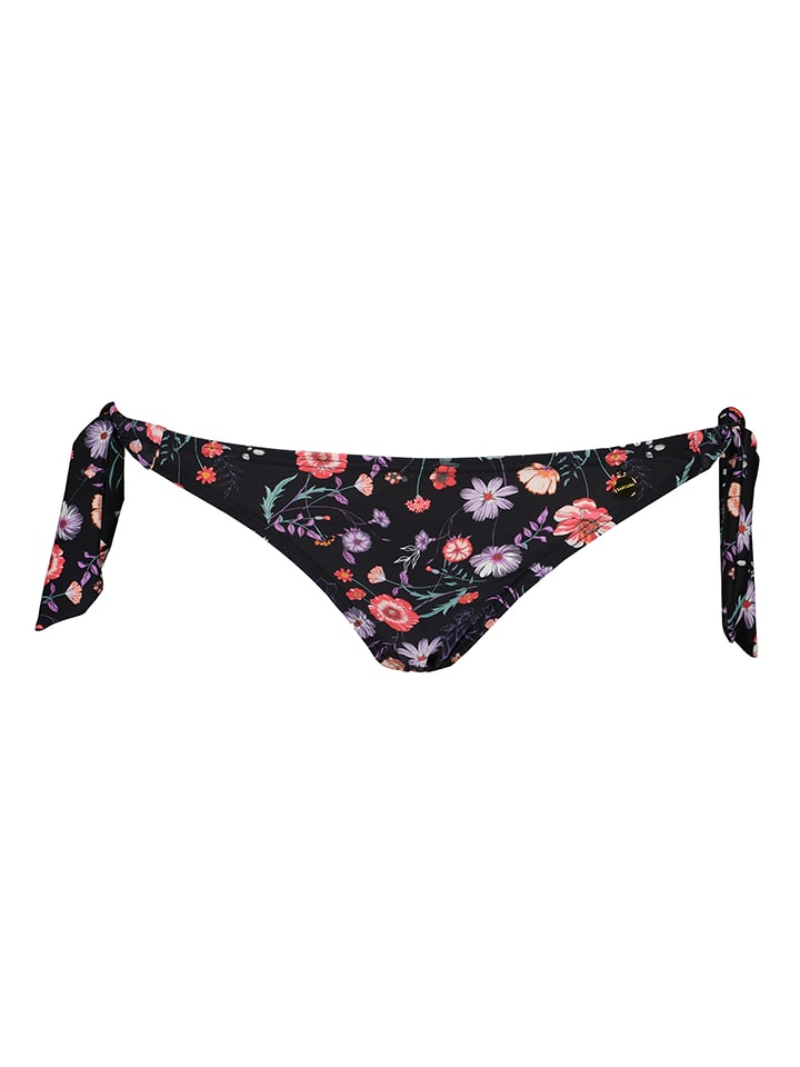 Bikinislip zwart/meerkleurig