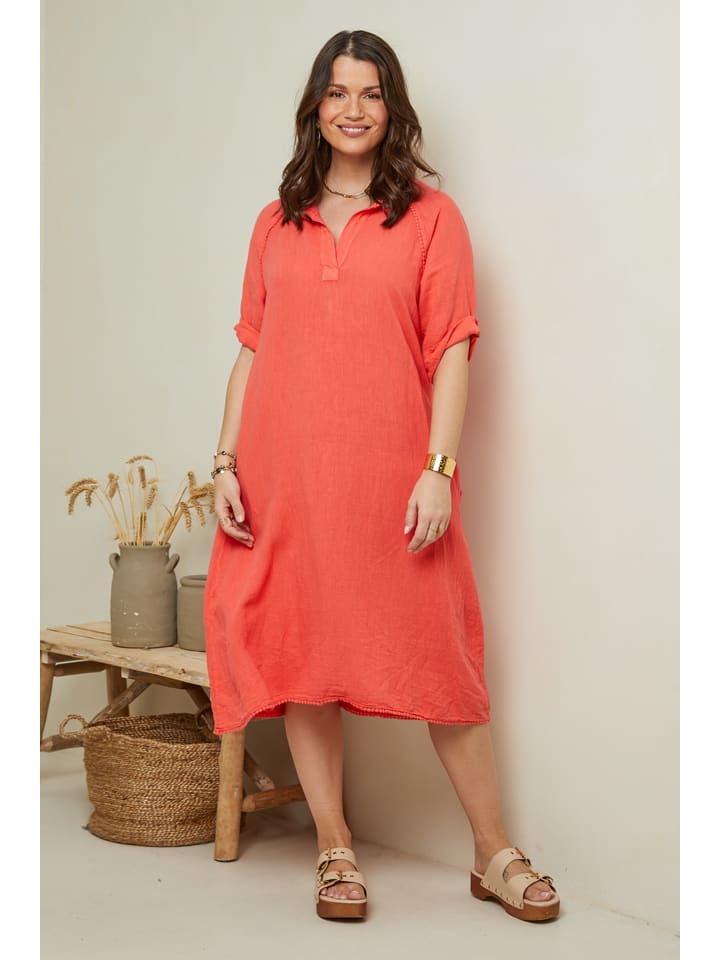 Jurk koraalrood best sale