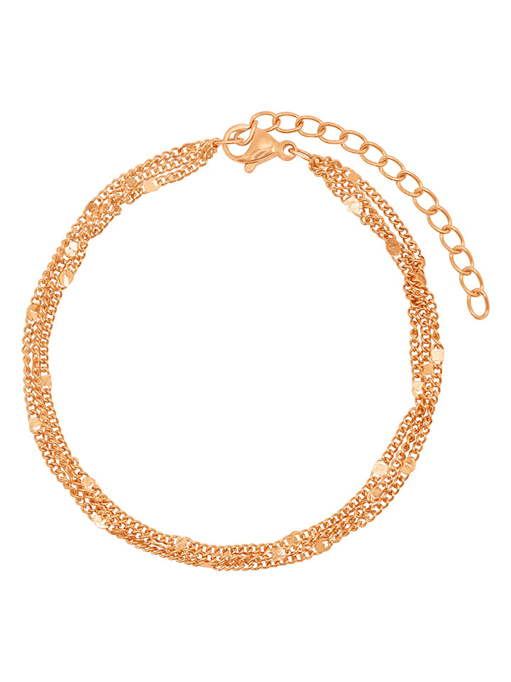 Rosévergold. Armkette mit Schmuckelementen