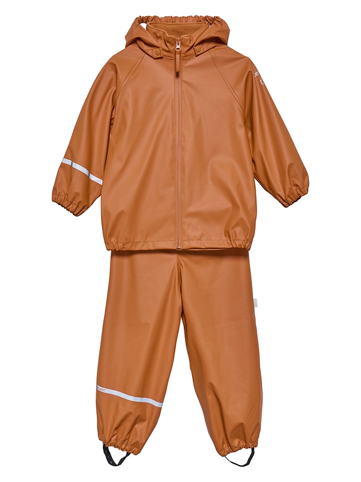 2tlg. Regenoutfit in Hellbraun