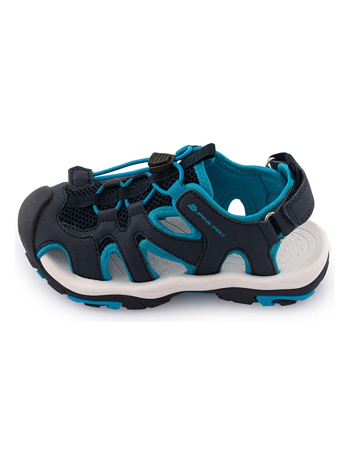 Halbsandalen "Lamego" in Schwarz/ Blau