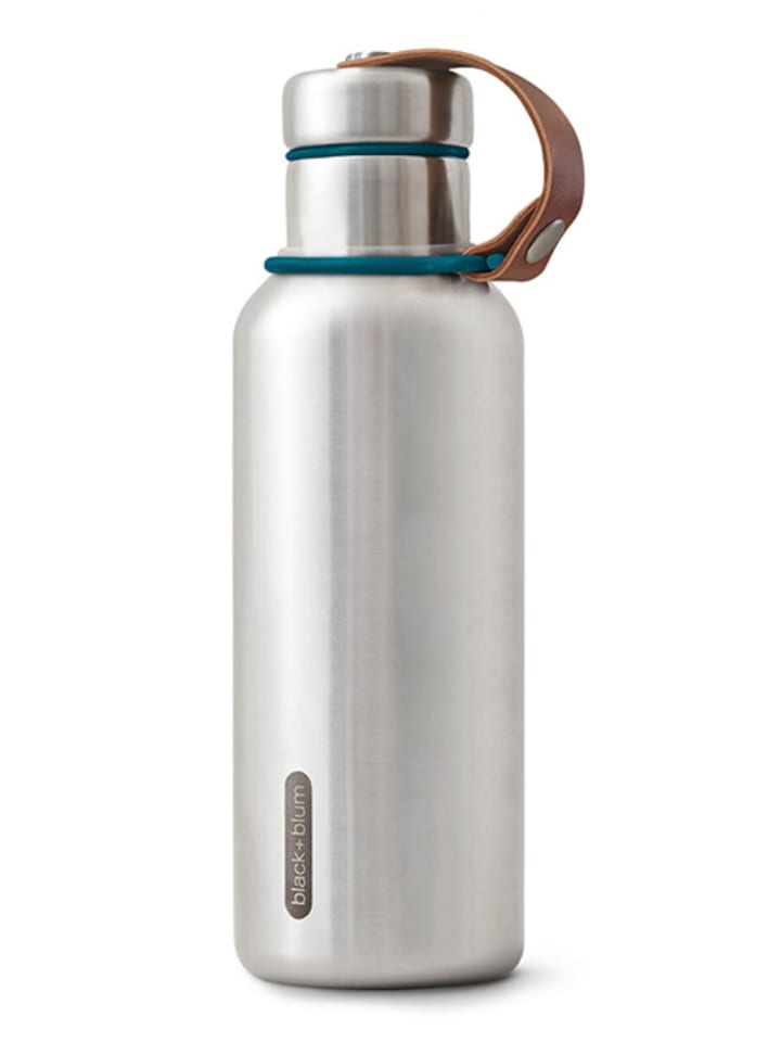 Isolierflasche in Silber/ Blau - 500 ml