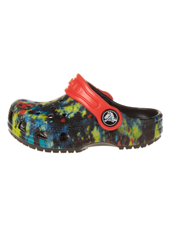 Crocs "Tiedye Graphic" zwart/meerkleurig