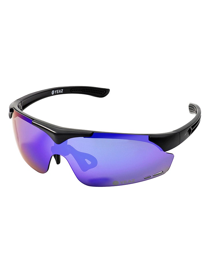 Unisex-Sportbrille "Sunup" in Schwarz/ Lila