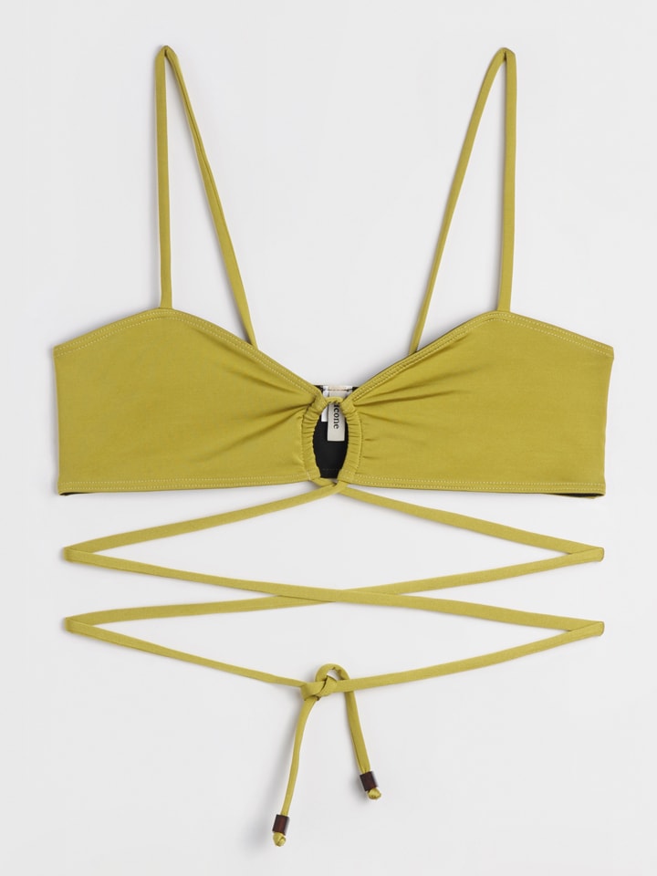 Bikinitop "Limoncello" groen
