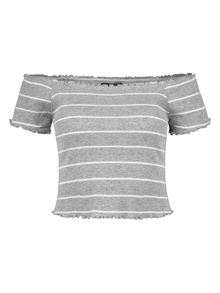 Shirt grijs/wit