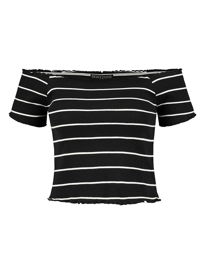 Shirt zwart/wit