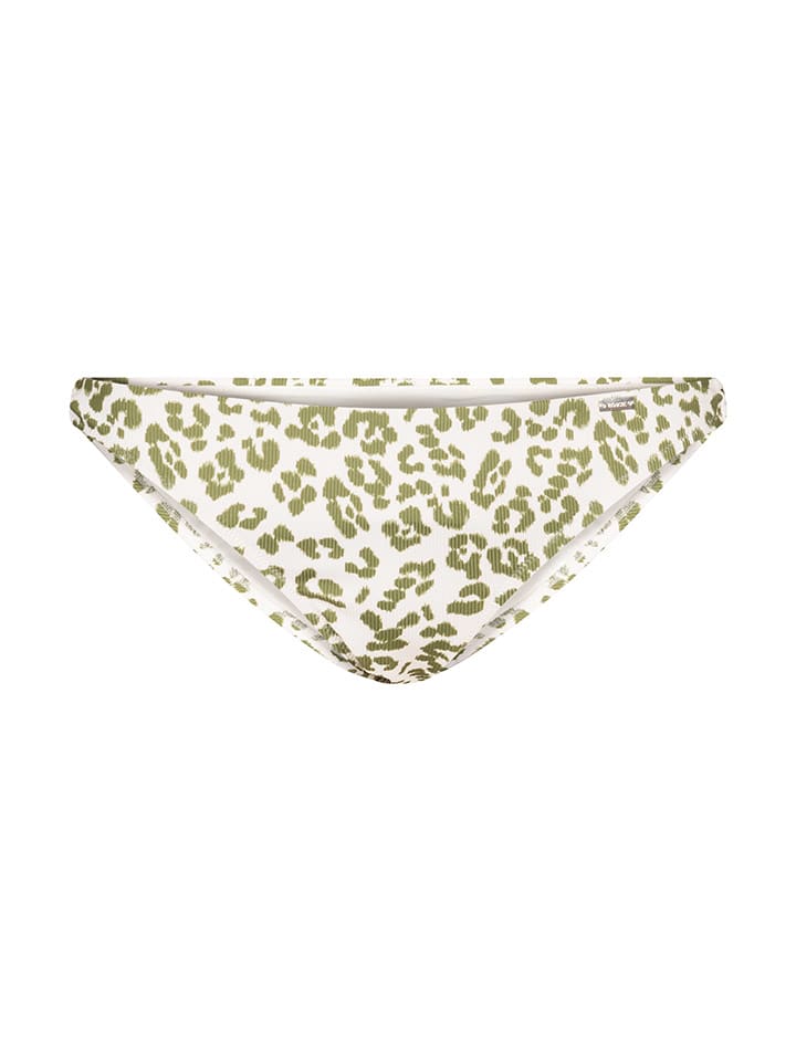 Bikinislip wit/groen