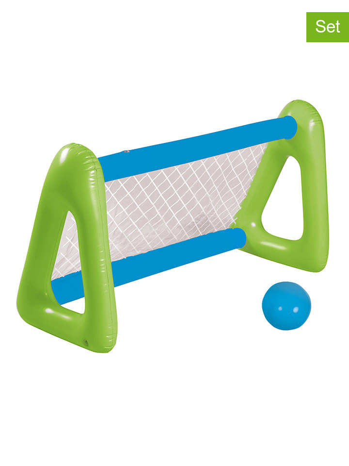 2tlg. Wasserball-Set in Blau/ Grün