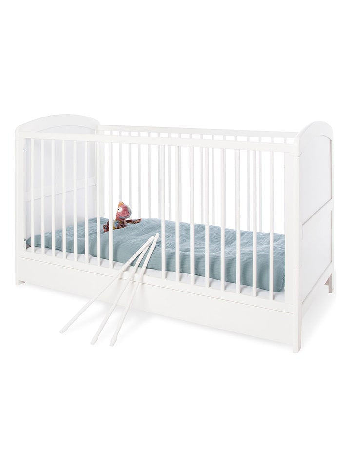 Kinderbett "Laura" in Weiß - (B)145 x (H)90 x (T)75 cm