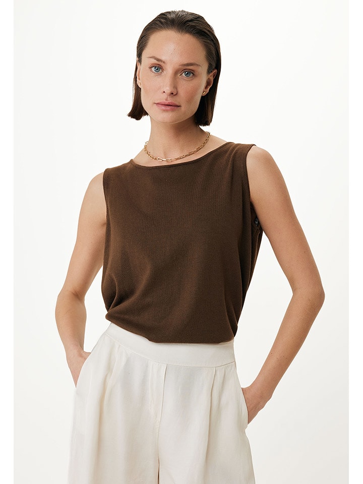 Donkerbruin topje new arrivals