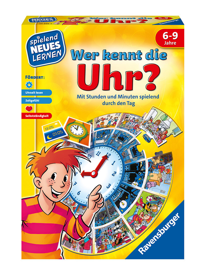 Legespiel "Wer kennt die Uhr?" - ab 6 Jahren