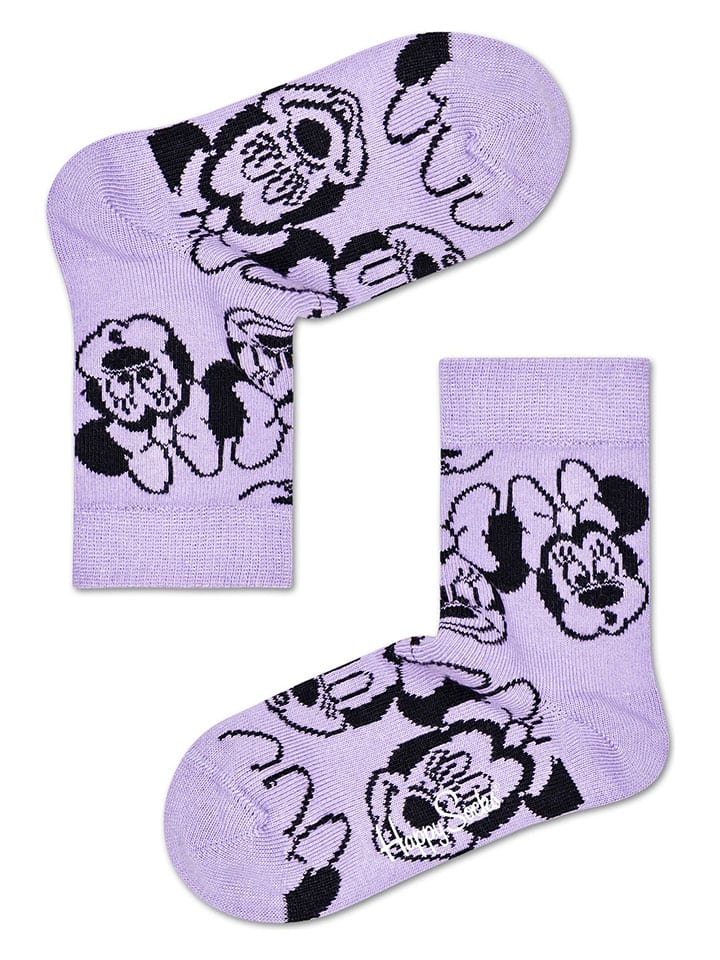 Skarpety "Minnie" w kolorze fioletowym