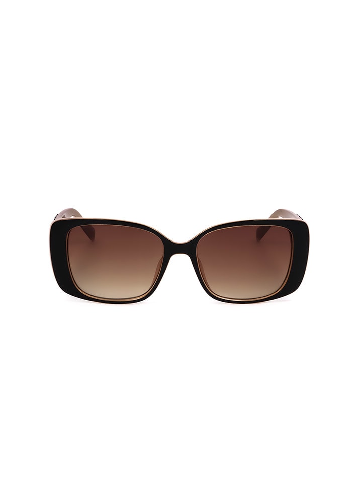 Damen-Sonnenbrille in Schwarz/ Braun/ Beige