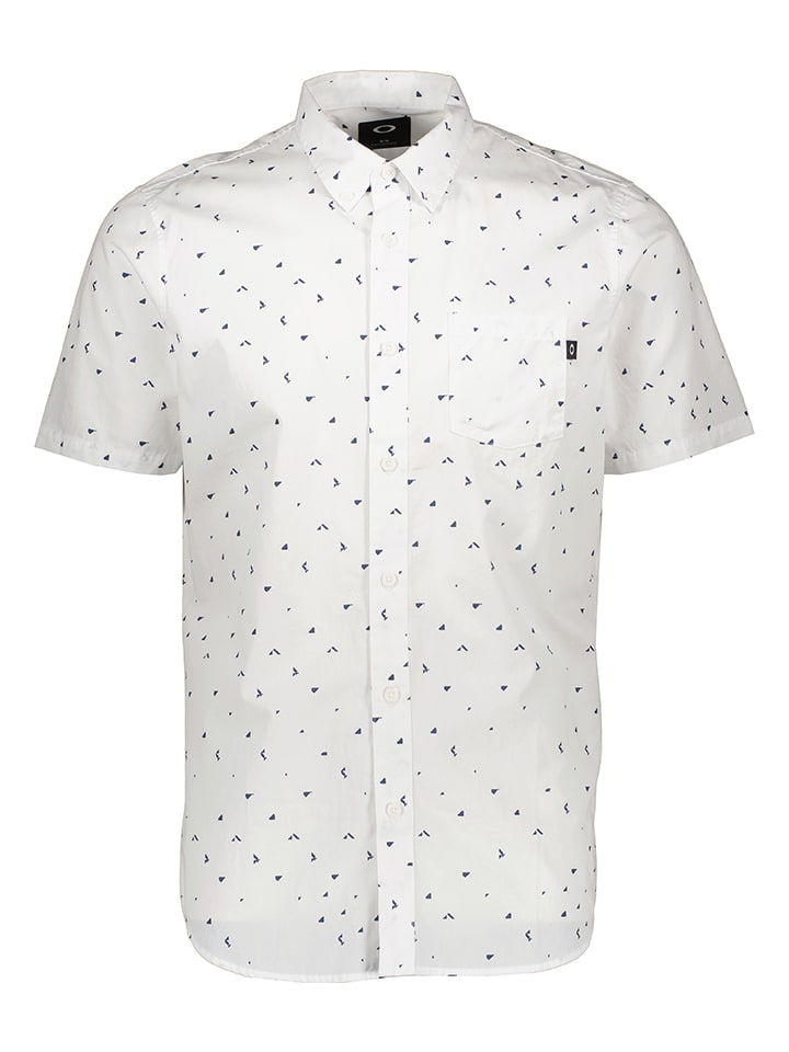Koszula "Splash" - Slim fit - w kolorze białym