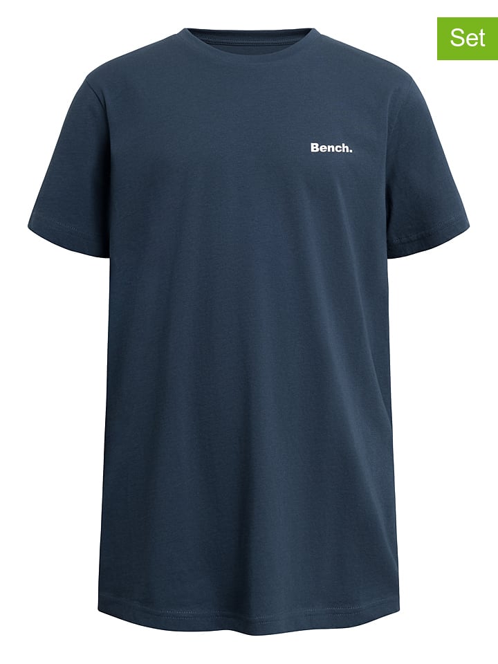 3er-Set: Shirts "Shades" in Dunkelblau/ Weiß/ Schwarz