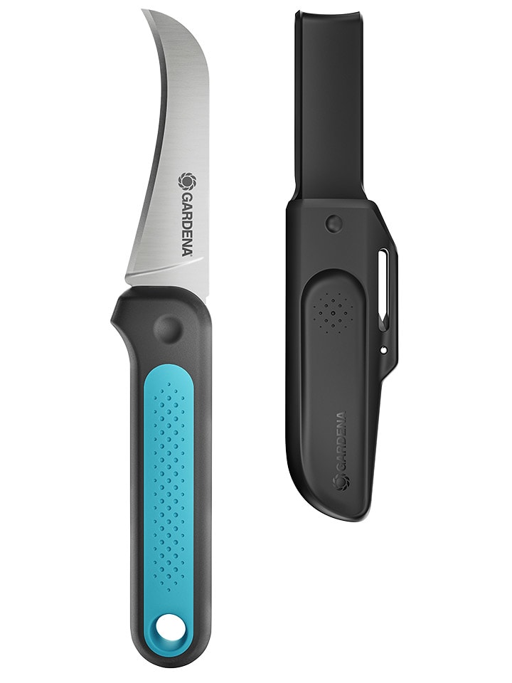 Tuinmes "Veggie Cut" grijs/lichtblauw